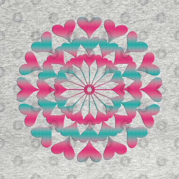 Heart Mandala Gradient by By Diane Maclaine